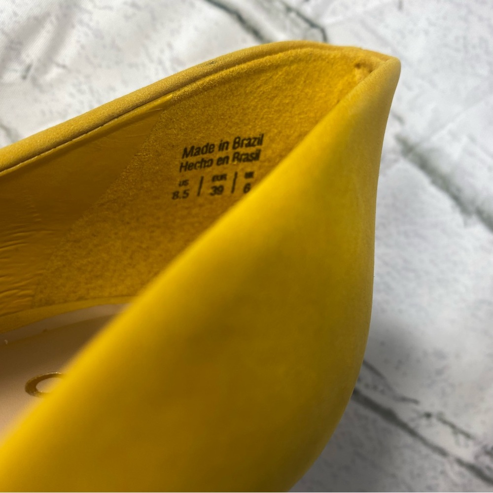Aldo Yellow Pointed-Toe Stiletto Pumps - Picture 14 of 16